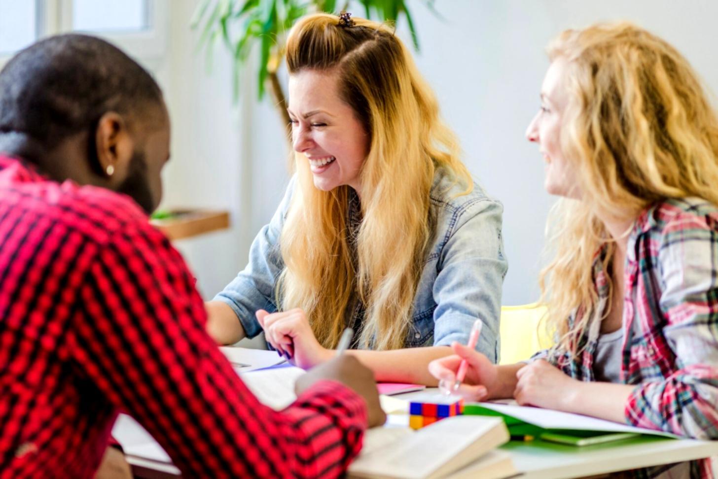 Trading education environment showing professional development